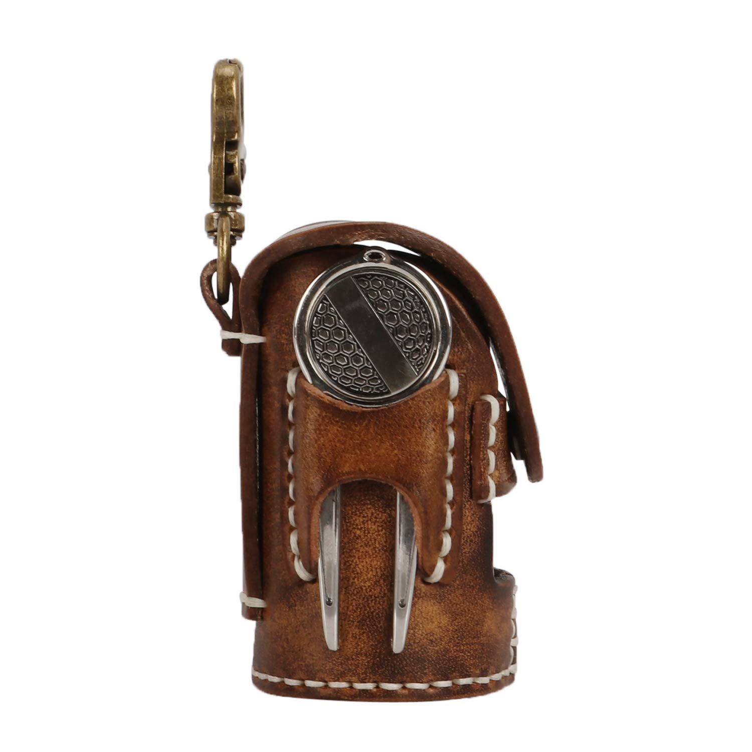 Mini borsa porta palline da golf in pelle vintage classico