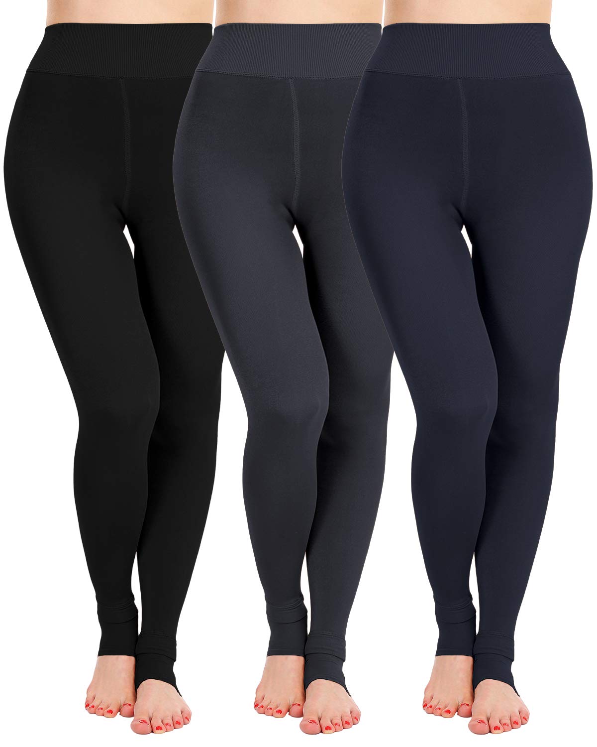 ATHVOTAR Fleece Lined Winter Tights Women - Thermal Warm Opaque Pantyhose Thick Sheer Leggings