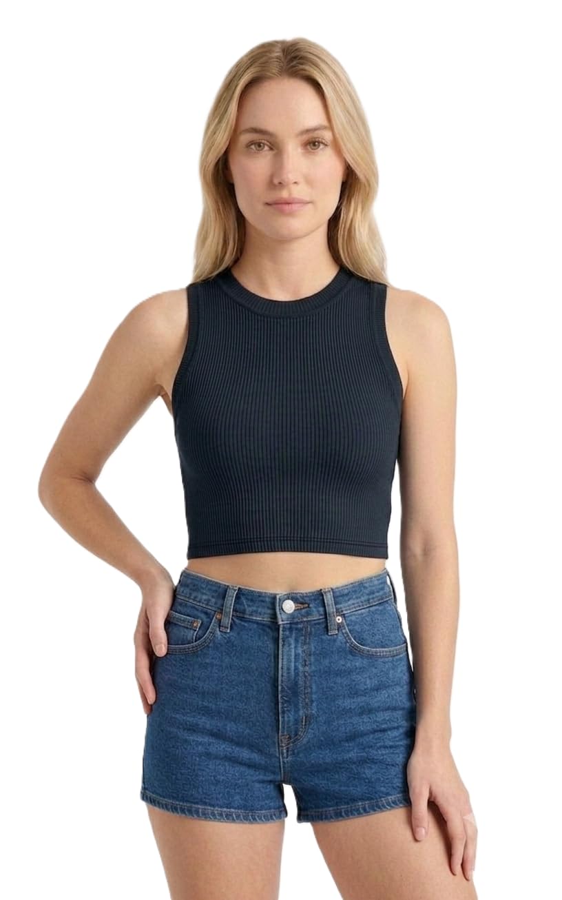 caleio Women's Roundneck Tank Top (Crop Top)-picture-24