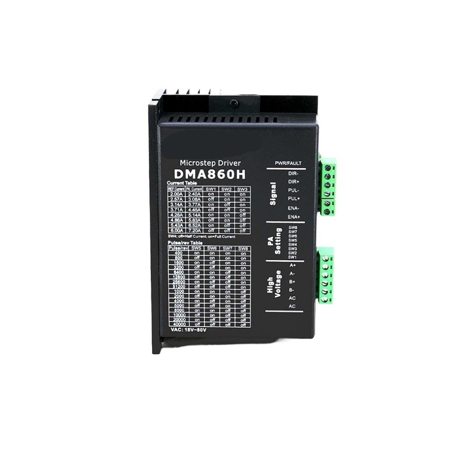 ONGCPQPEO DM860 DM860H DMA860H step driver 2 phase DSP microstep driver for 34 42 AC24-80V DC24-80V stepper motor driver(DM860)