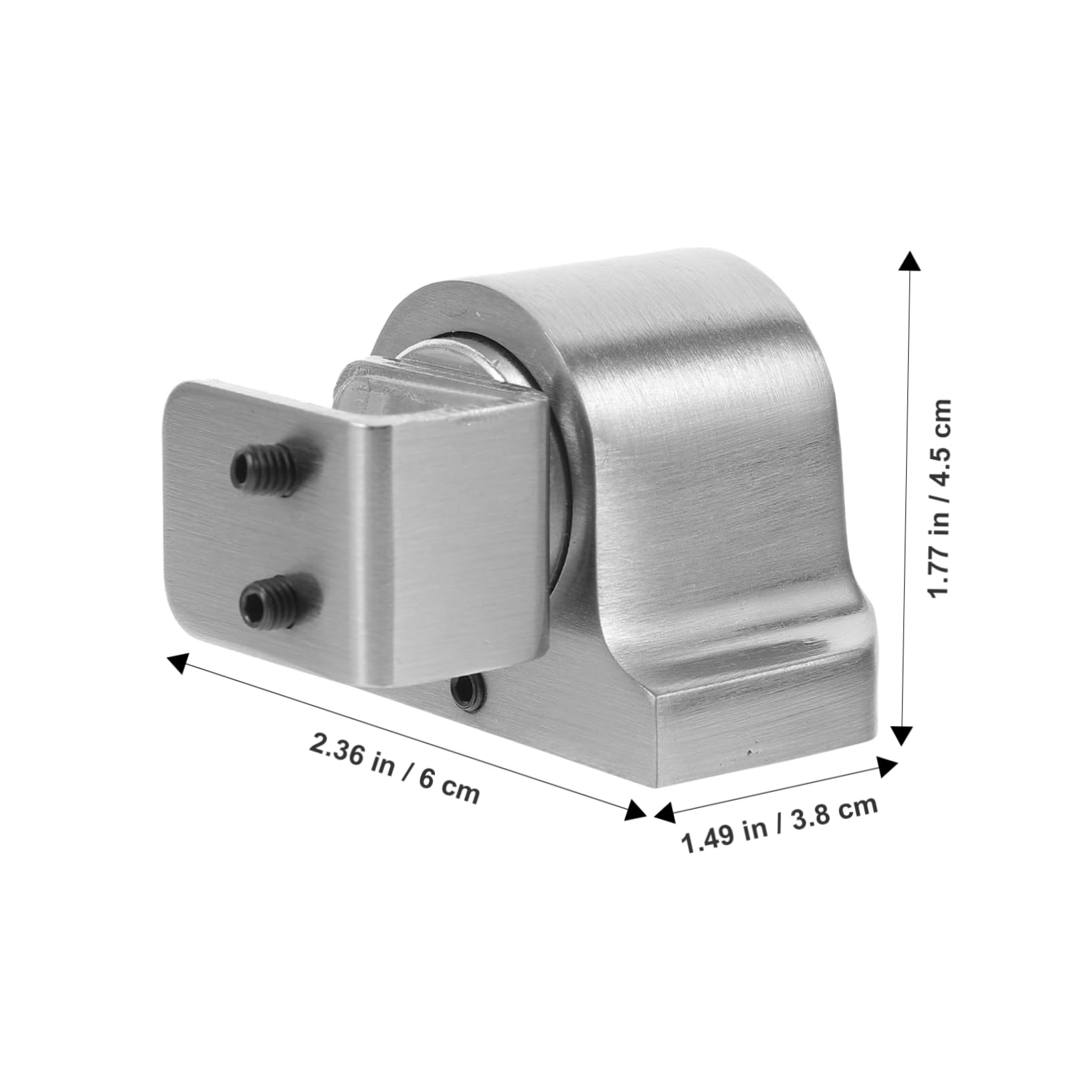 EXCEART 5 Set Resistente alla porta bloccante della porta localizzazione tappi montare chiusura magnetica della porta protezione da parete per fermaporta Lega di alluminio