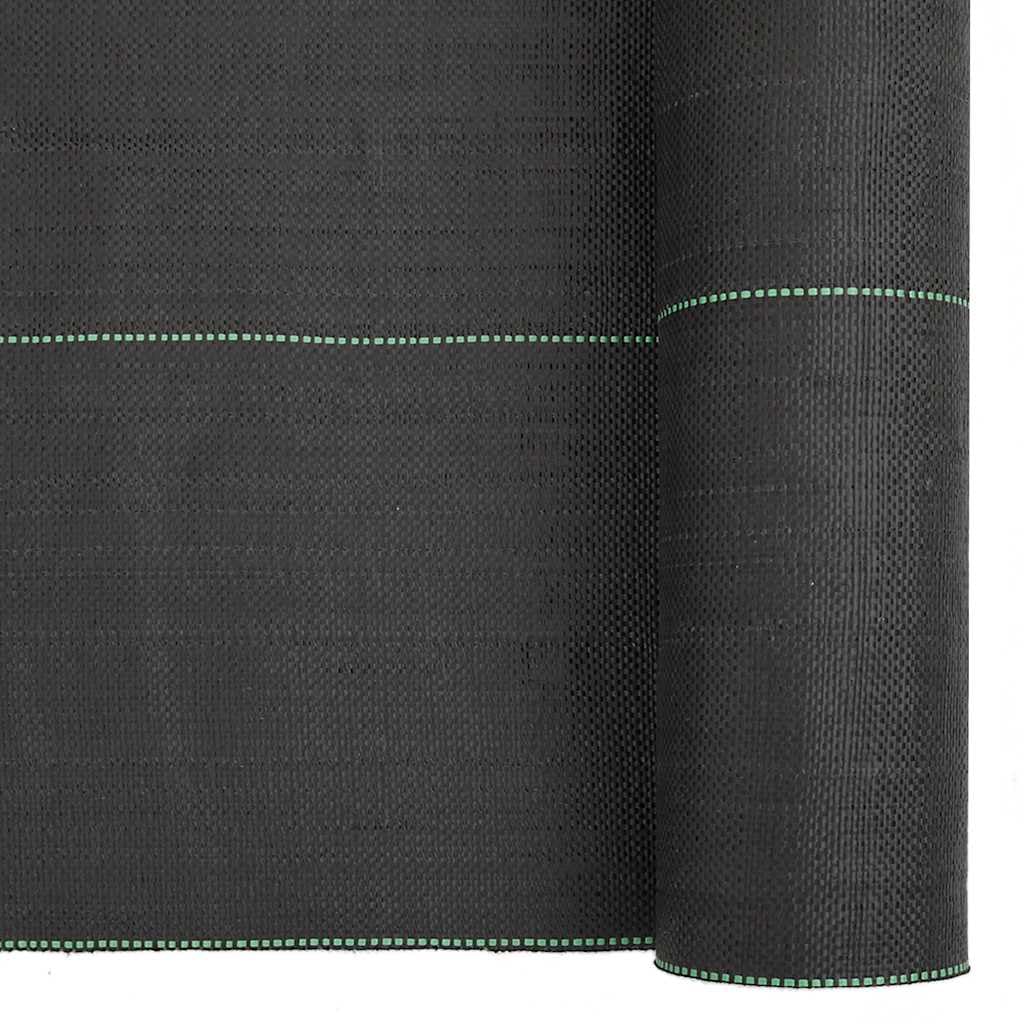 vidaXL Agrowłóknina antychwastowa, czarna, 0,5x150 m, PP