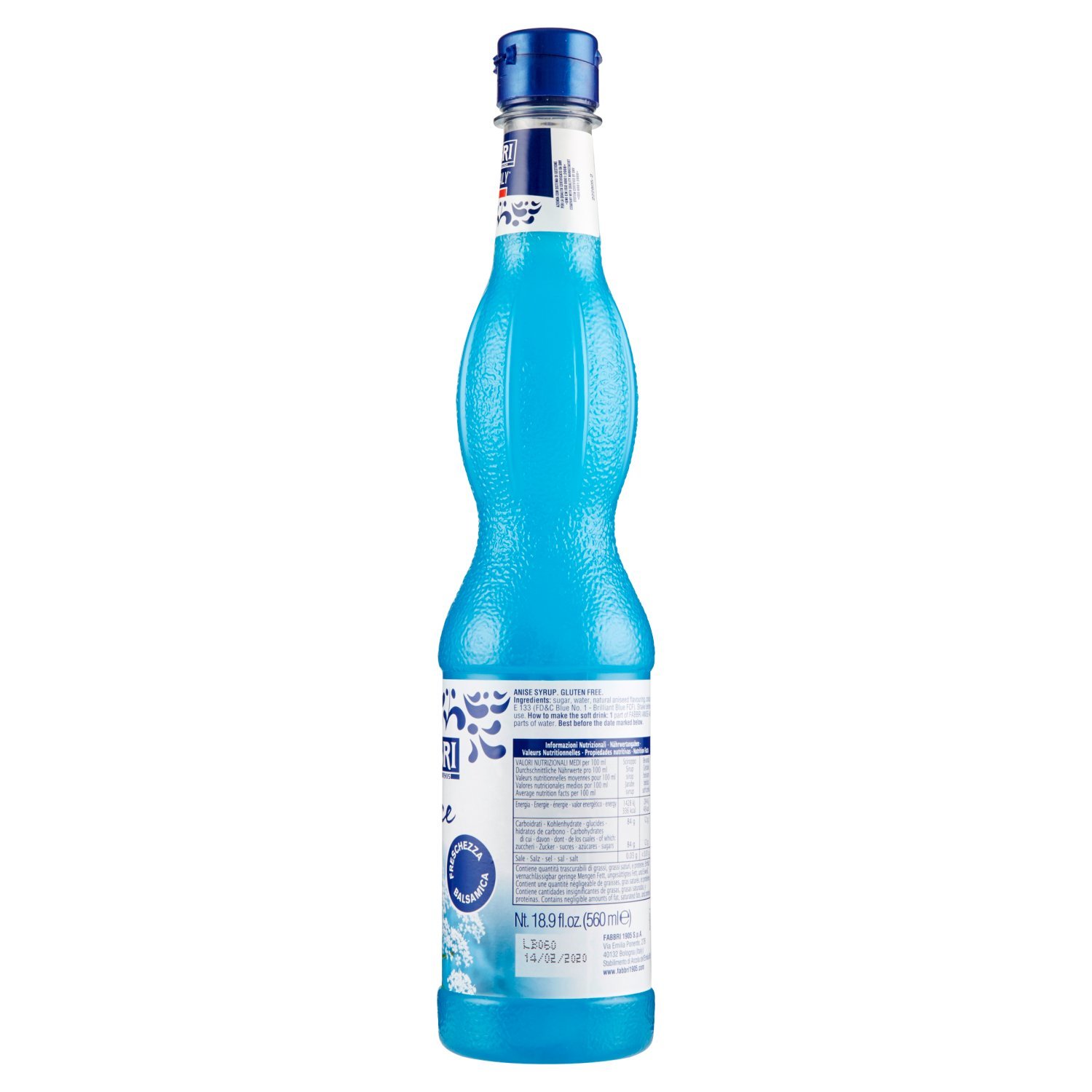 FABBRI Sciroppo Anice Blu (Xarope Anis Azul) - 560Ml. | Amazon.com.br