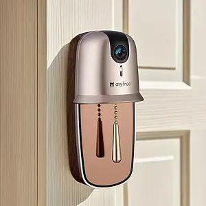 Doorbell Camera Wireless Video Doorbell with Chime, AI Motion Detection Doorbells with 2.4/ 5Ghz WiFi,Solar Assist Battery, HDR Night Vision,Long Distance 2-Way Talk, Local/AWS Cloud Storage