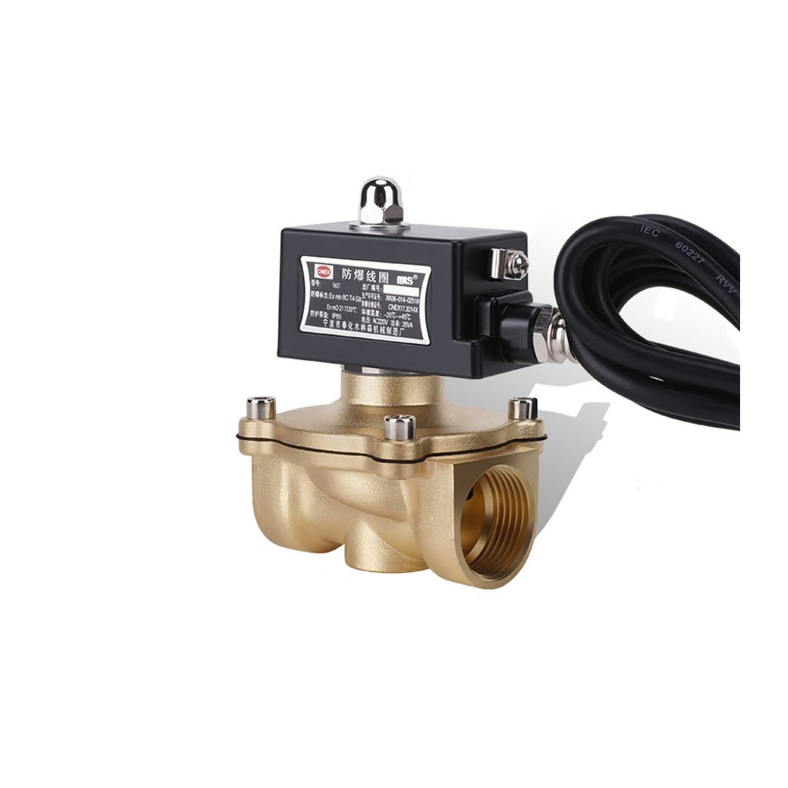 1" Normally Closed Brass Explosion Solenoid Valve for Gas Natural(220vac)