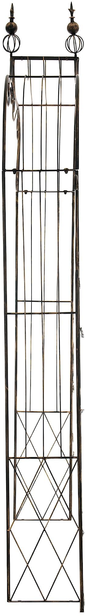 Rosenbogen Bremen - 143x30x248cm, Metall, Bronze | Rankhilfe Rosen Rankgitter Gartendekoration