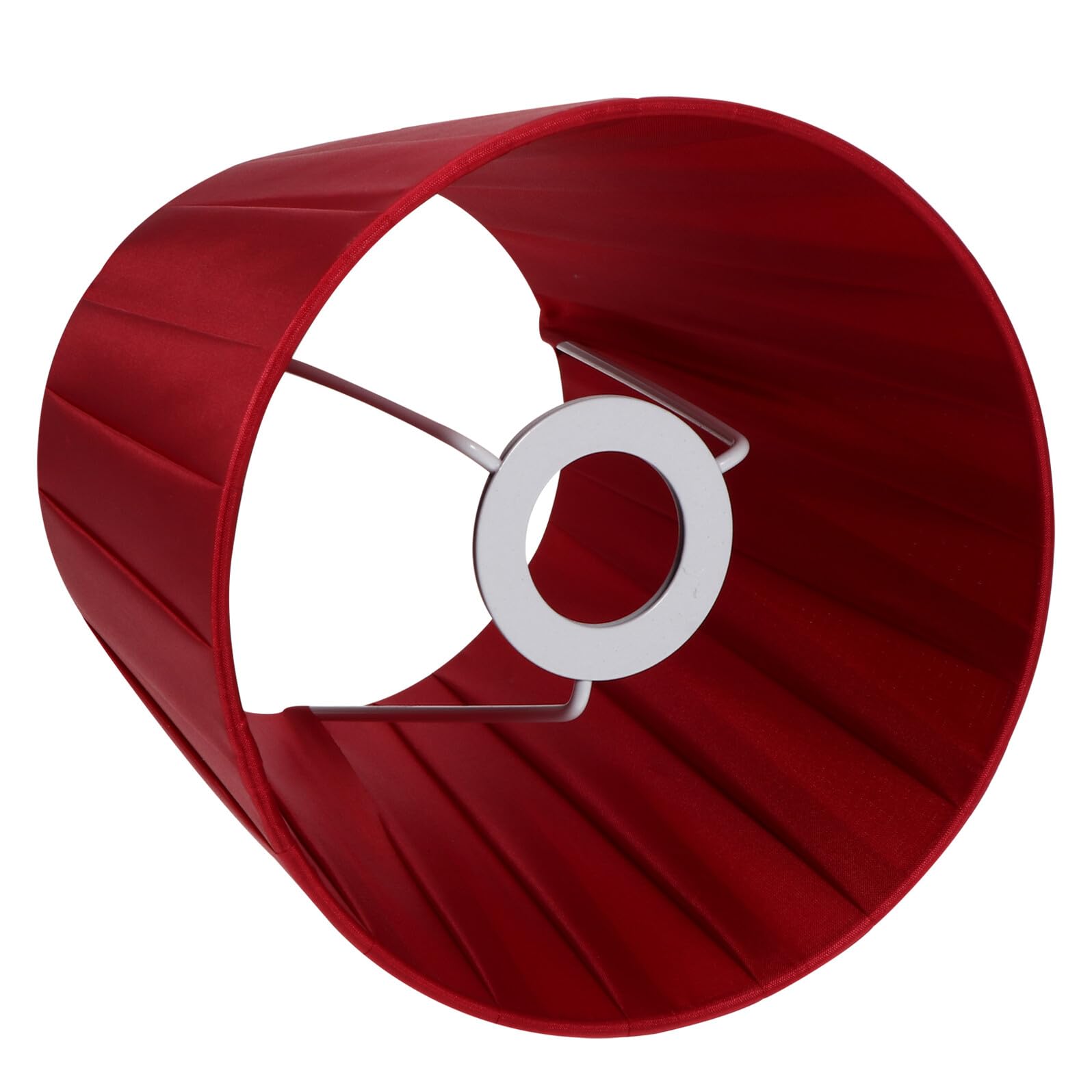 Veemoon E14 Red Wine Cloth Lampshade Decorative Fabric Lamp Shade Cover for Pendant Table Floor Wall Lamps, Compatible E14 Socket Lighting Fixtures