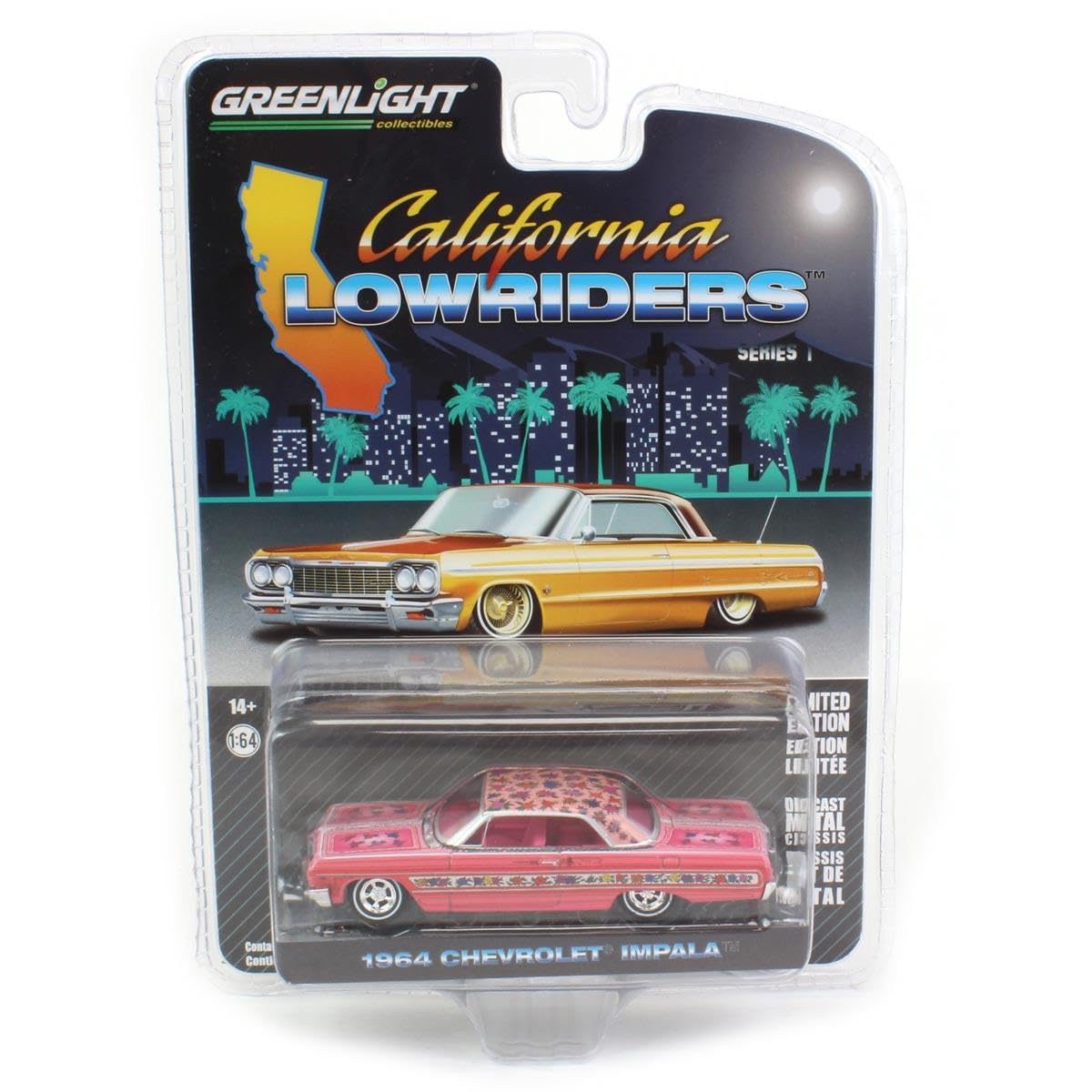 Amazon.com: Greenlight 1/64 1964 Chevrolet Impala Lowrider, Gypsy