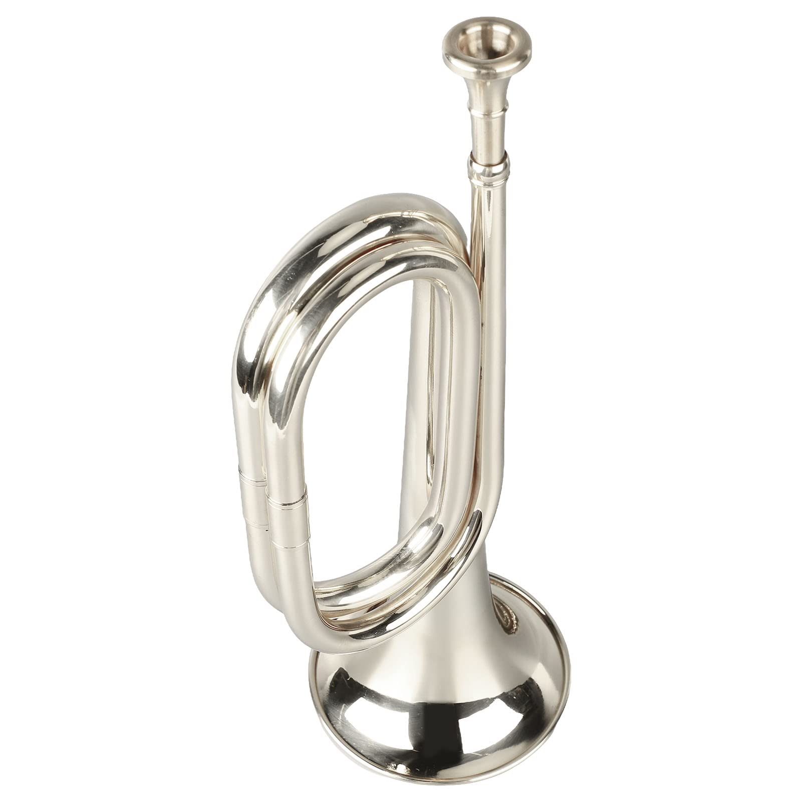 Militär Bugle C, Trompete Key Messing Leicht zu Spielen Kavallerie mit Sprachrohr -Horn -Kavallerie -Trompeten -Messinginstrument, Military Easy Play C Key Mundstück, Alter
