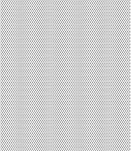 Image of Silver Universal 40 inchx13 inch Car Grill Mesh - Aluminum Alloy Automotive Grille Insert Bumper Rhombic Hole (2x3mm)
