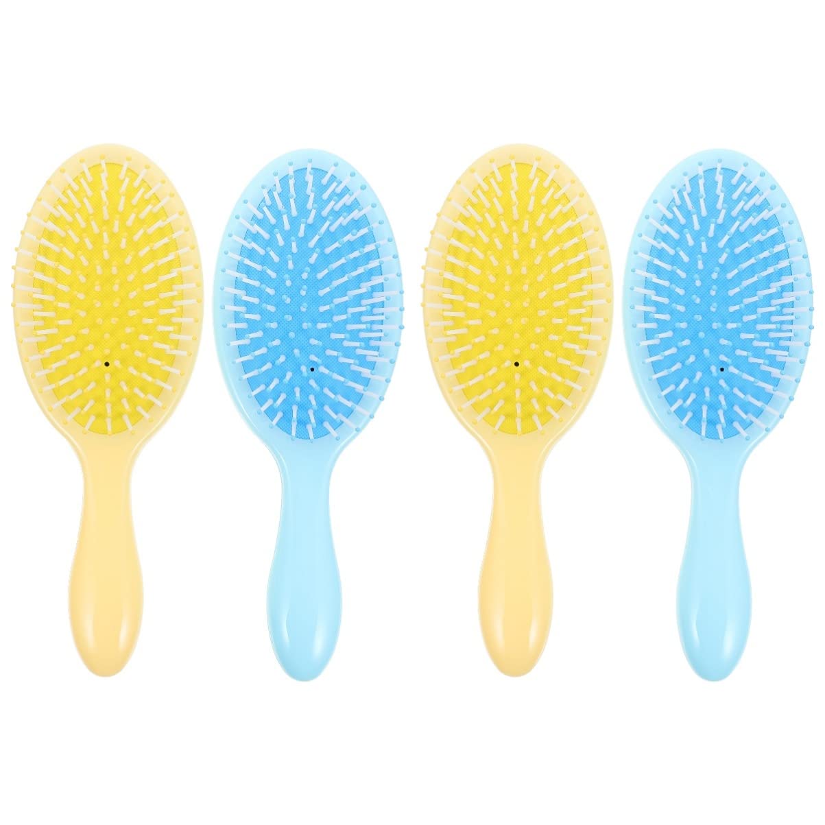 capelli 4 pezzi statico for casa districante viaggio no blu bagnato spazzole for massaggio spesse styling pettine cuoio capelluto plastica donna donna parrucchiere giallo pratico aria capelli lunghi r