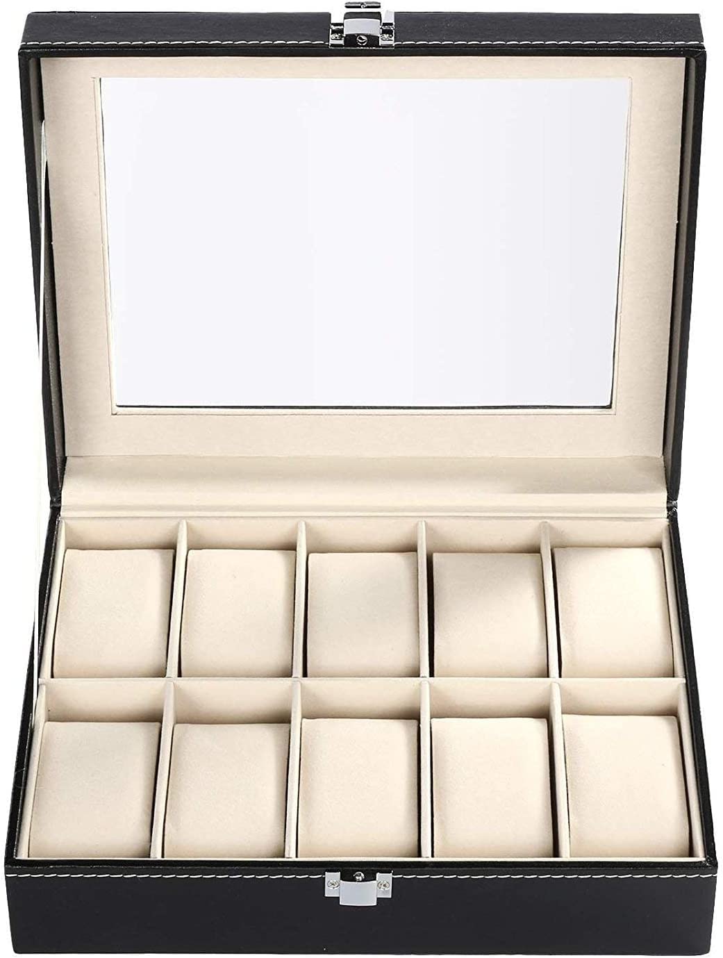 ACHARAJ PU Leather 10 Slots Wrist Watch Display Box Storage Holder Organizer Watch Case Jewelry Dispay Watch Box (B0BWN9Q4GS) Amazon Price History, Amazon Price Tracker