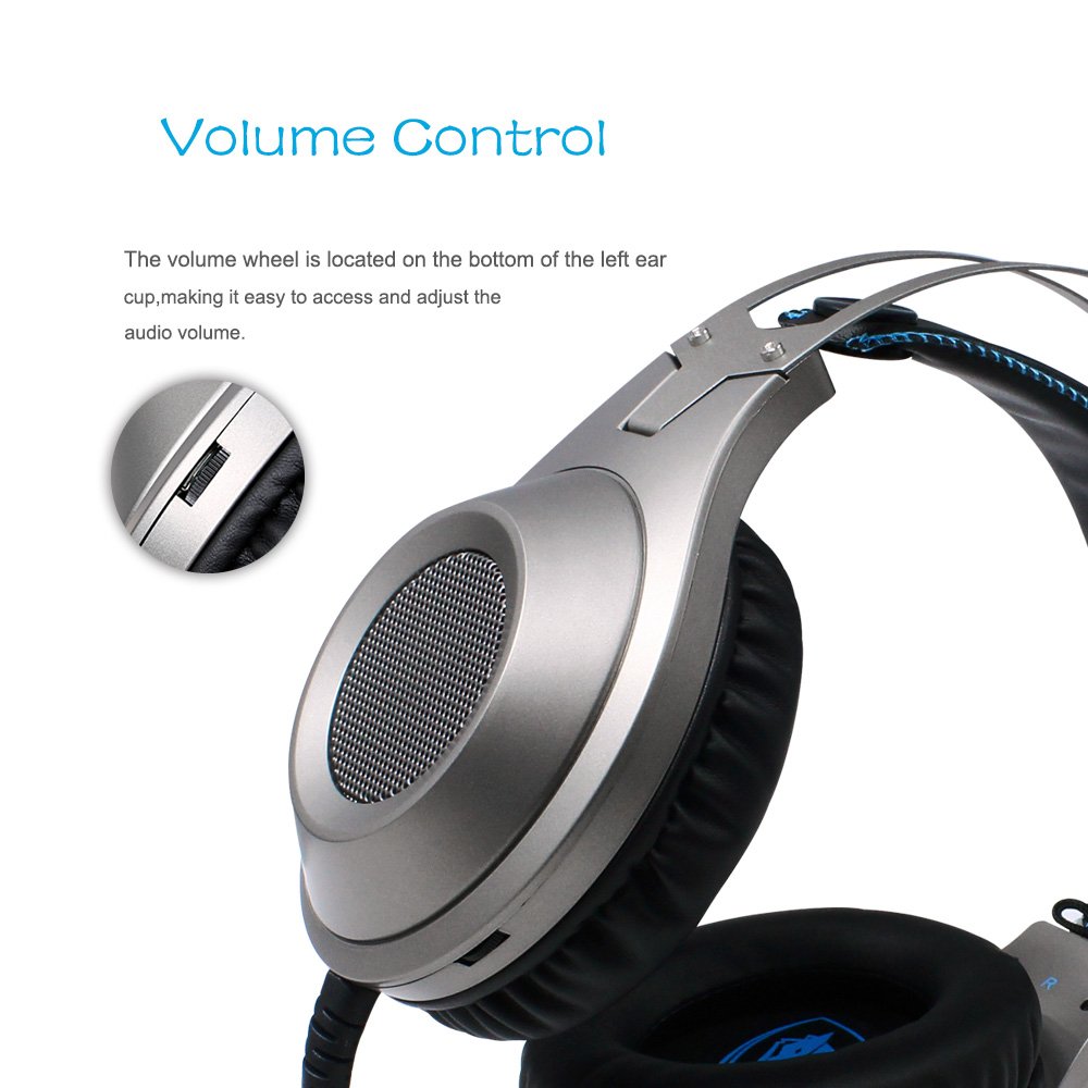 NUBWO N2 - Auriculares para juegos para Xbox One PS4 PlayStation 4, auriculares para computadora, PC, micrófono estéreo para jugador, para Skype, Xbox One S, Xbox, 1 Nintendo Switch Games