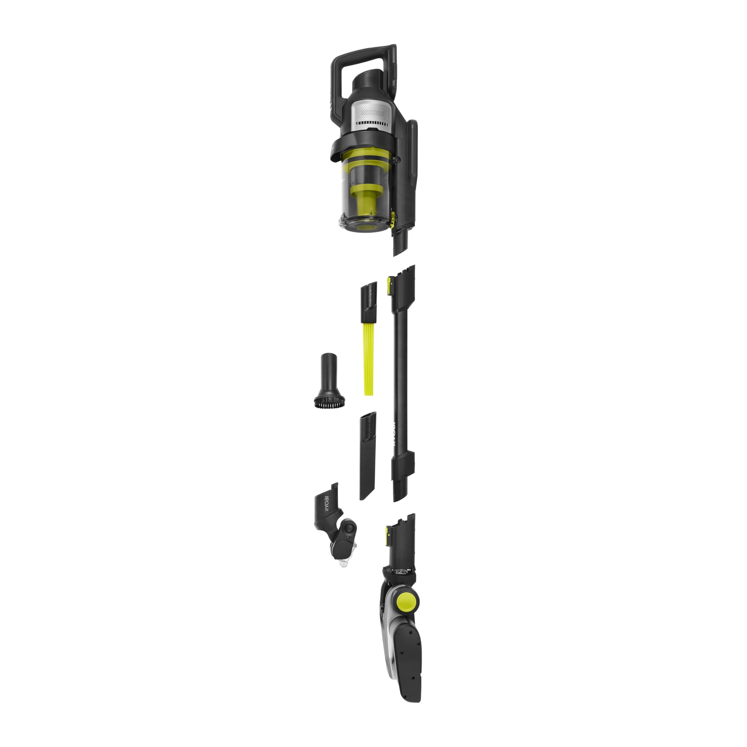 RYOBI RASV18BL-0 Aspirapolvere Senza Fili 18V ONE+™ con Motore Brushless, Potenza di Aspirazione 135 Air Watt, Tecnologia Anti-Groviglio, Batteria Non inclusa