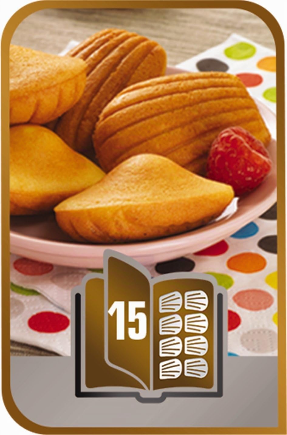 Tefal Snack Collection, Plaques Gaufres et Croque monsieur incluses, 2 Plaques Interchangeables, Noir/Acier Inoxydable, 700 W & Mini Madeleine Accessoire pour Gaufre