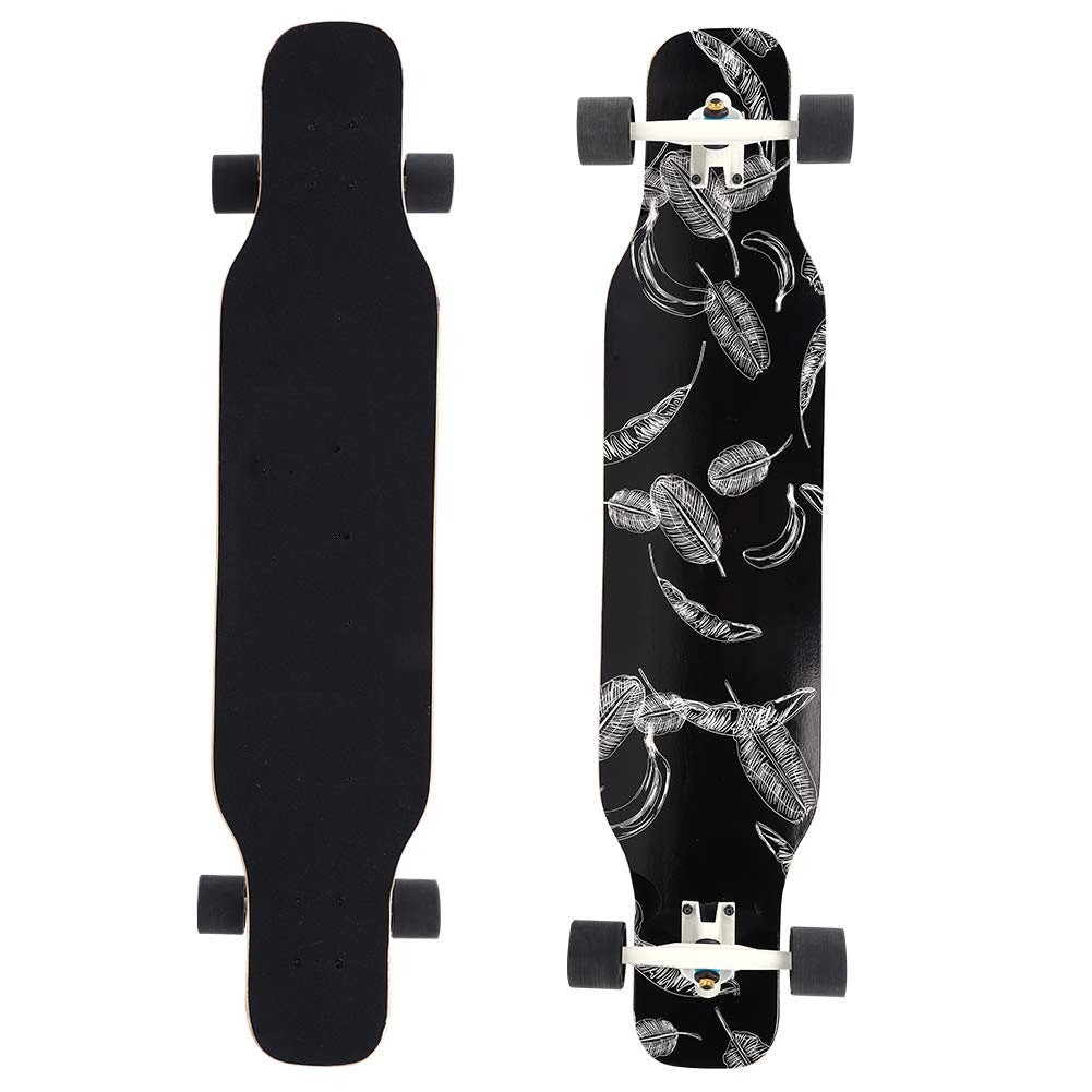 Longboard Profesional de Madera de Arce con Plataforma Antideslizante para Adolescentes y Principiantes, ¡para Las Condiciones de la Carretera!