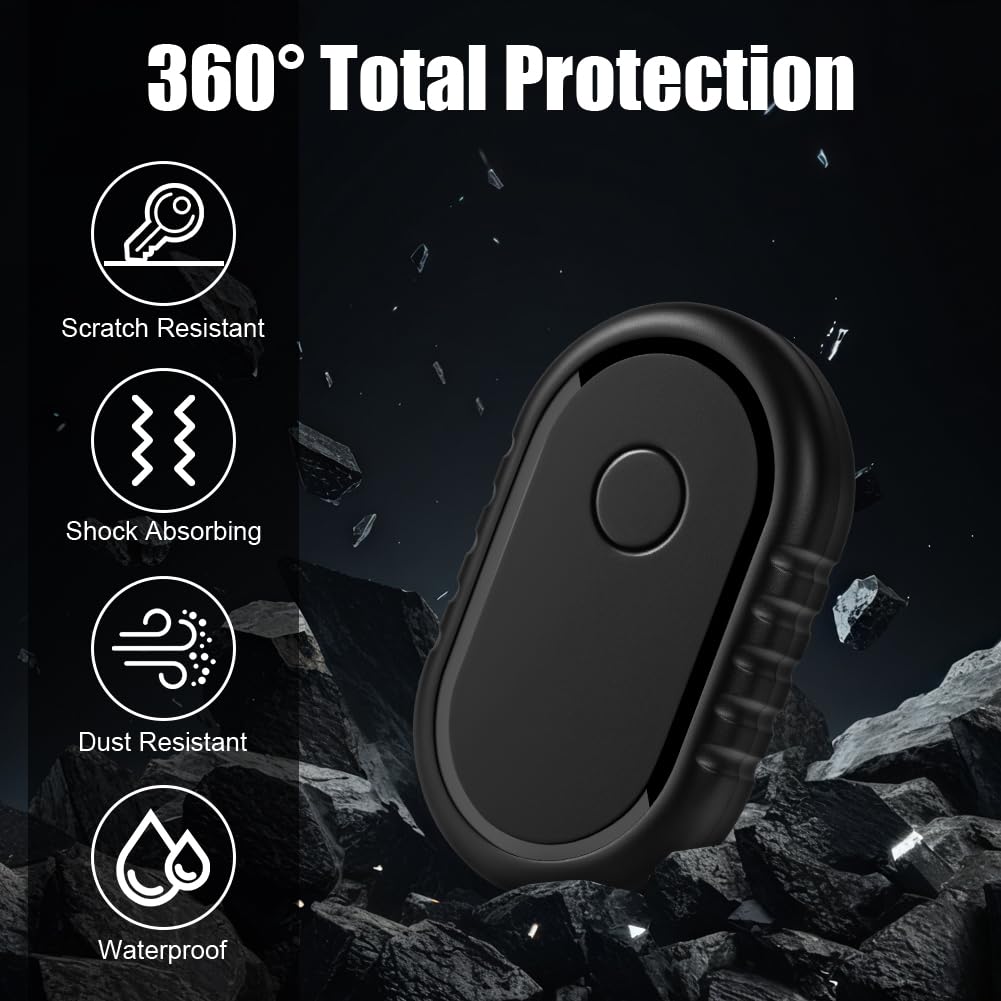 AXFEE Wodoodporne silikonowe etui do Samsung Galaxy Smart Tag 2, etui na śledzenie obroży dla psa/kota z klejem 3M, ochrona przed zgubieniem etui ochronne do akcesoriów Samsung Smart Tag 2, 2 szt