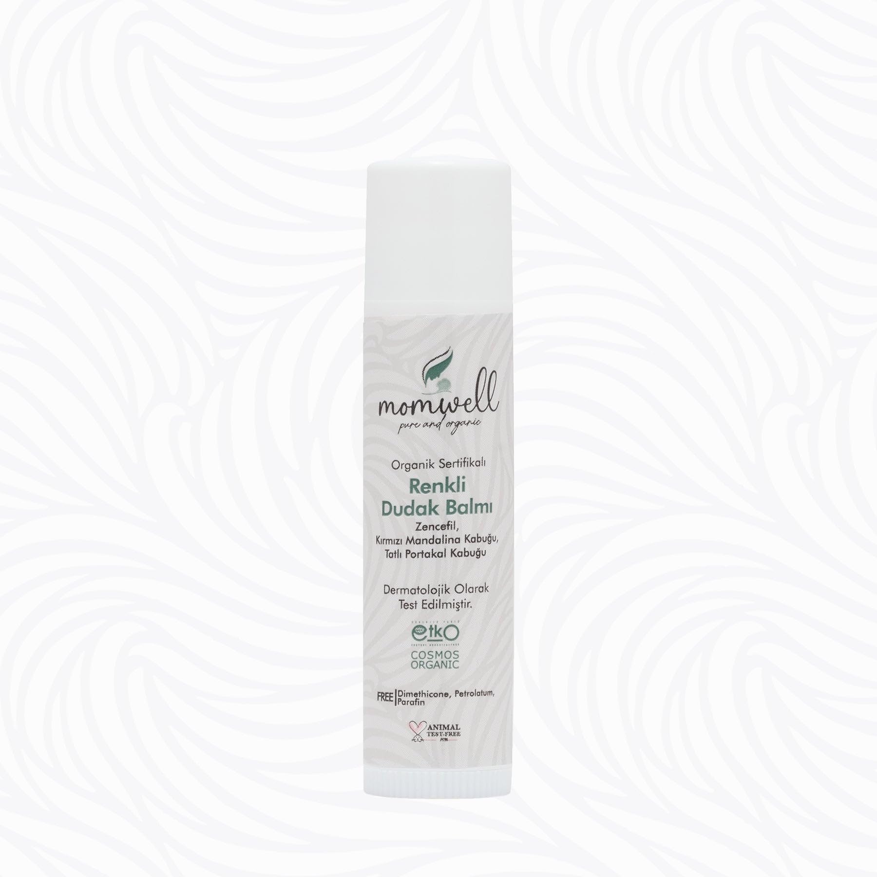Organik Kırmızı Renkli Dudak Balmı Stick 5 Ml