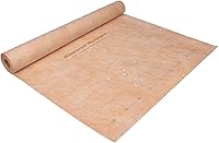 LXVOOEE 108 Sq Ft Waterproof Membrane Roll, 24Mil Thick Pre-Marked Grid, 3.3x33 FT PE/PP Fabric for Shower, Bathroom, Kitchen, Sauna