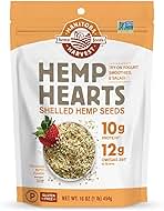 Manitoba Harvest Hemp Hearts Shelled Hemp Seeds, 16oz, 10g Plant Based Protein and 12g Omega 3 & 6 per Serving, Perfect for smoothies, yogurt & salad, Non-GMO, Vegan, Keto, Paleo, Gluten Free