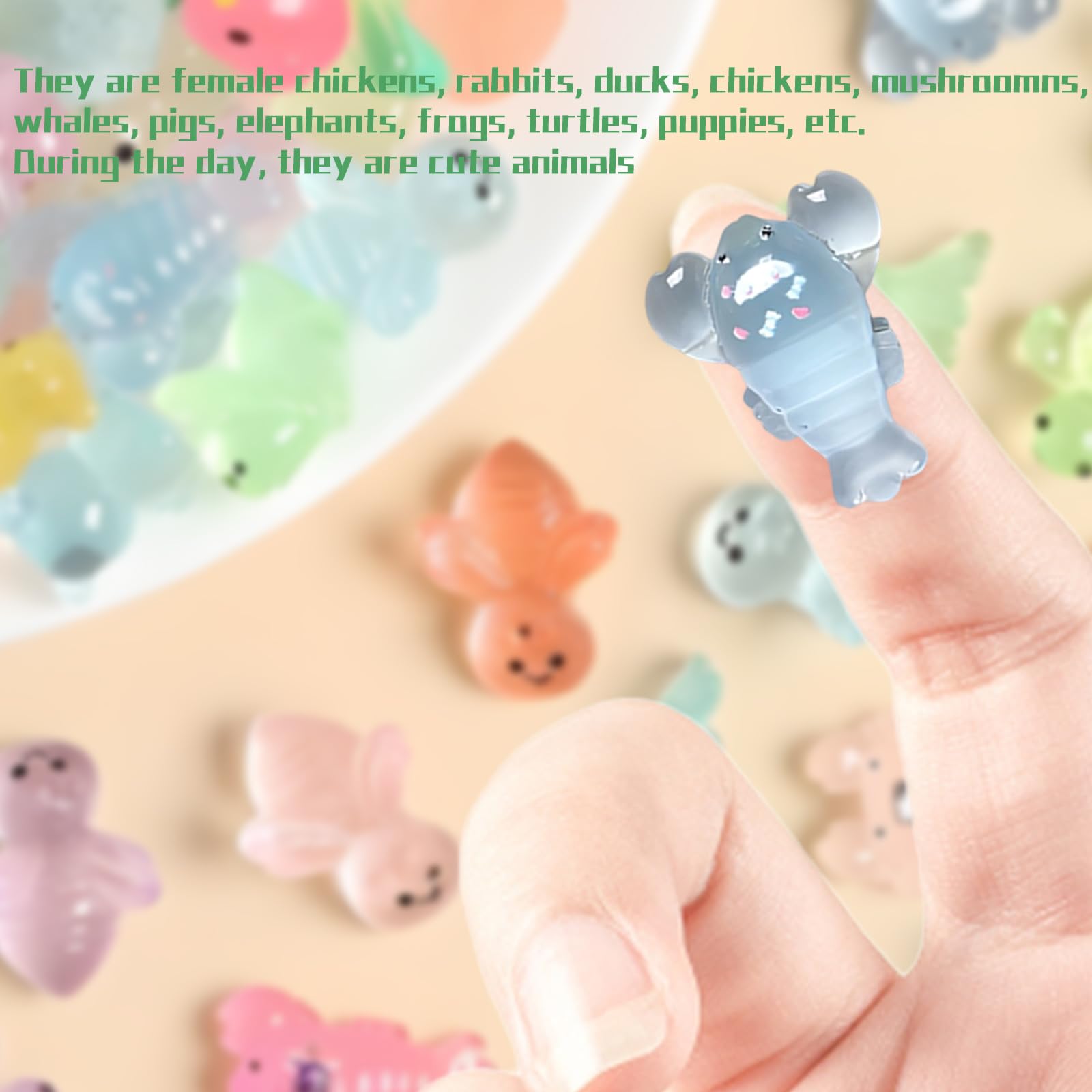 38pcs Mini Resin Animals Bulk - 19 Styles Tiny Animal Figures For Fairy Gardens & Dollhouses
