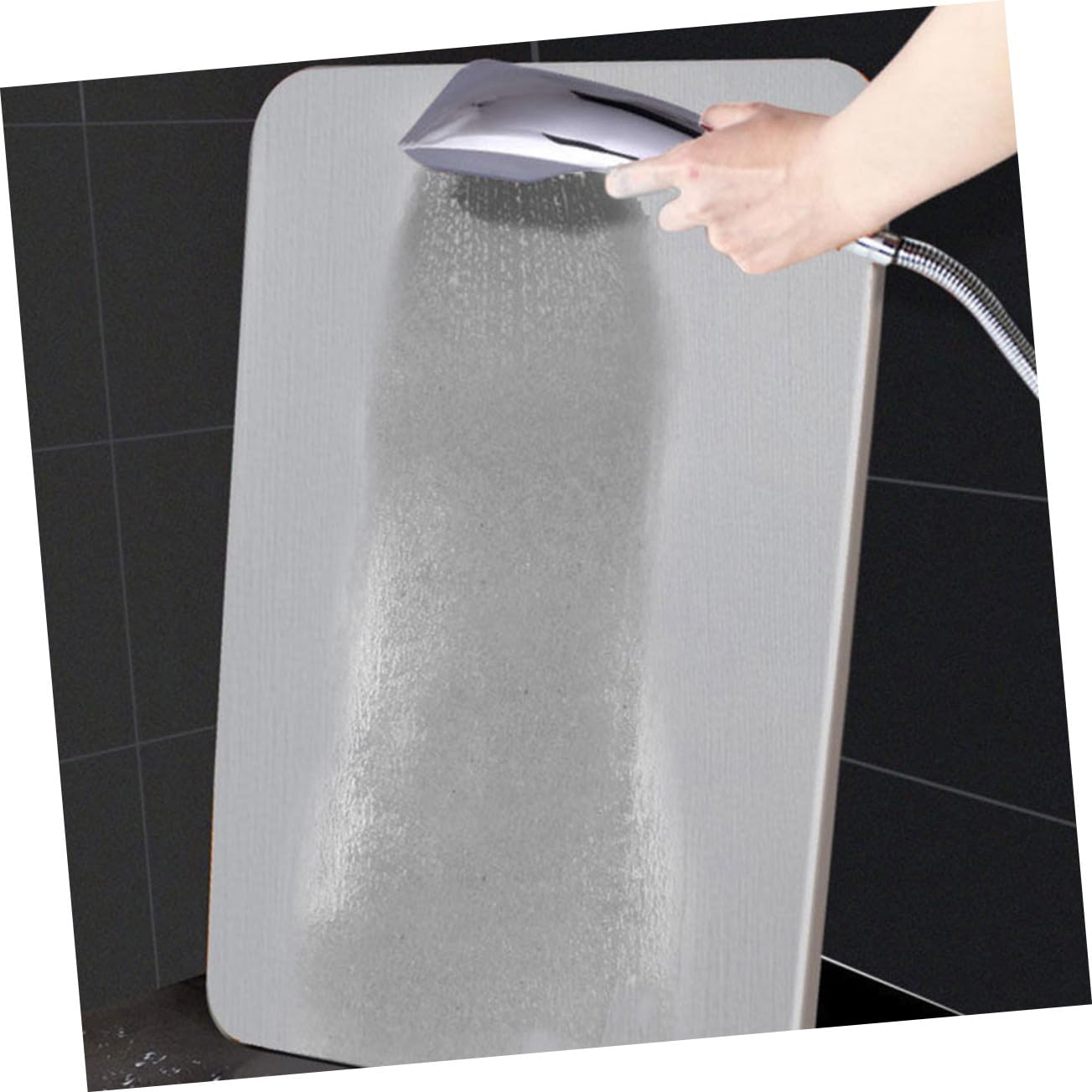 Alfombra De Baño Anslizante Absente De Diato 40x30 Cm Grigio Materiale o Secado Rápido para Ducha y Hogar Cojín De Su para Baño
