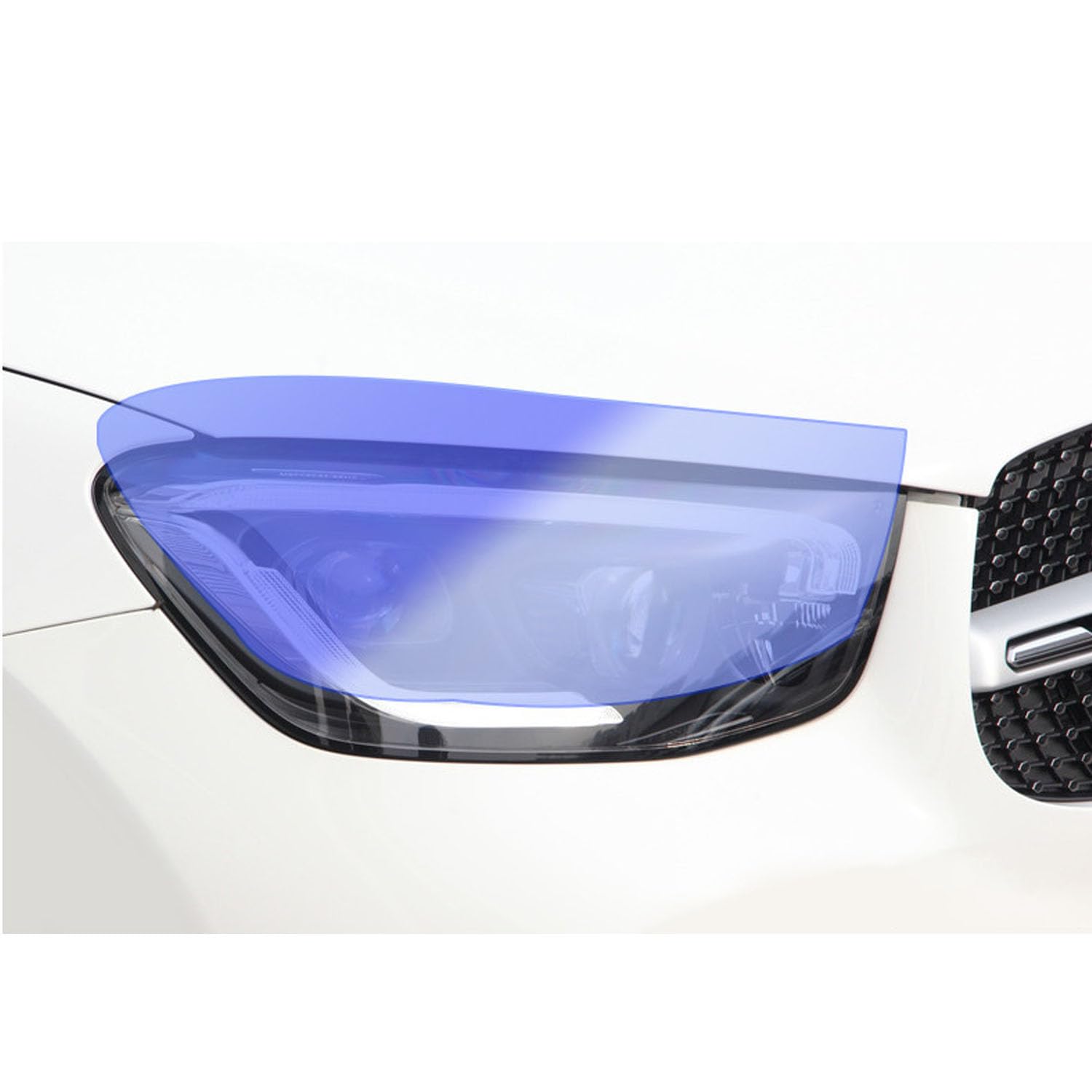 Autoscheinwerfer Schutzfolie für Mercedes-Benz A/C/E/GLC Class,Autoscheinwerfer-Schutzfolie Anti-Kratz-Folie TPU-Aufkleber Zubehör,TPU transparent Headlight Film