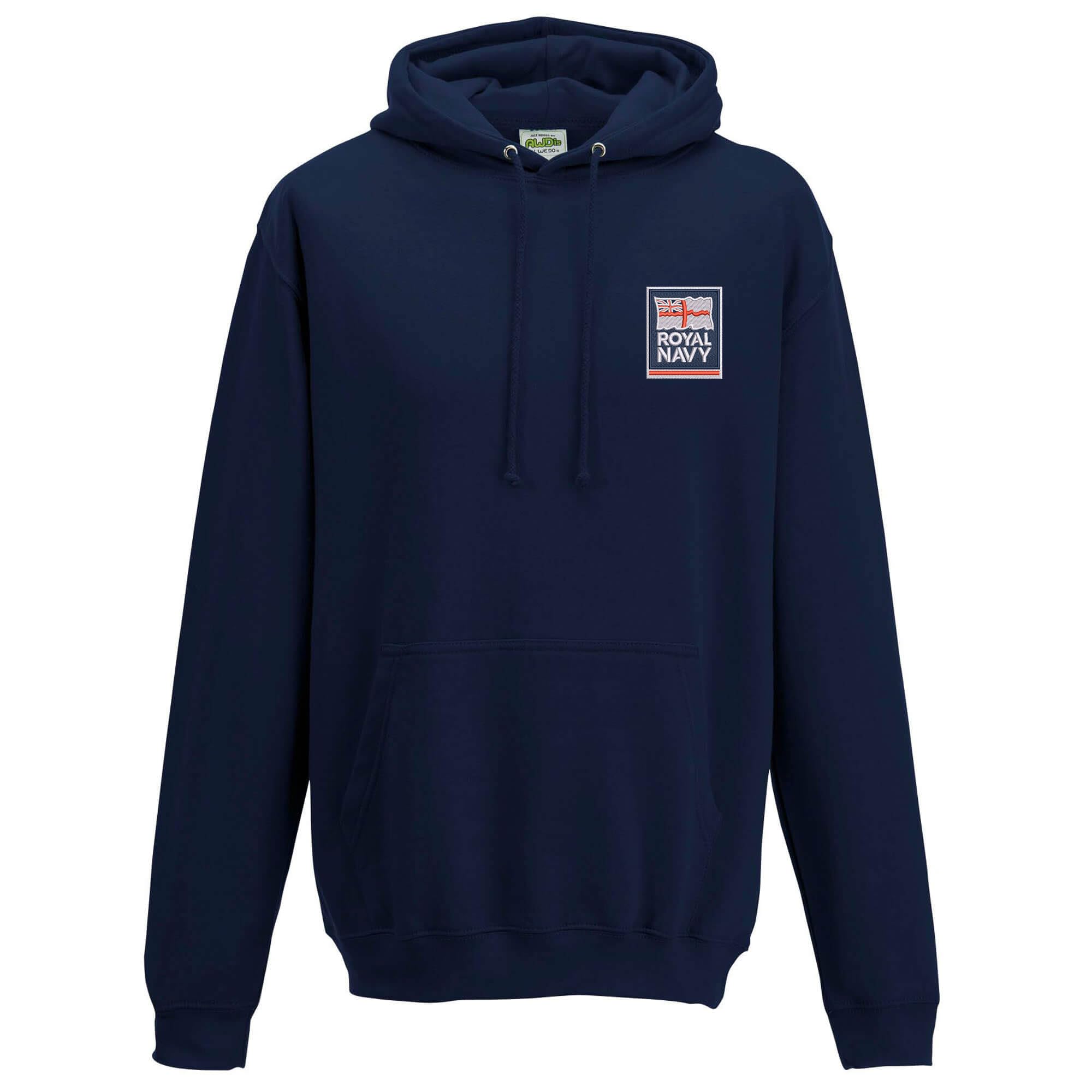 The Military Store Men's Navy Royal Embroidered Hoodie, 4X Large