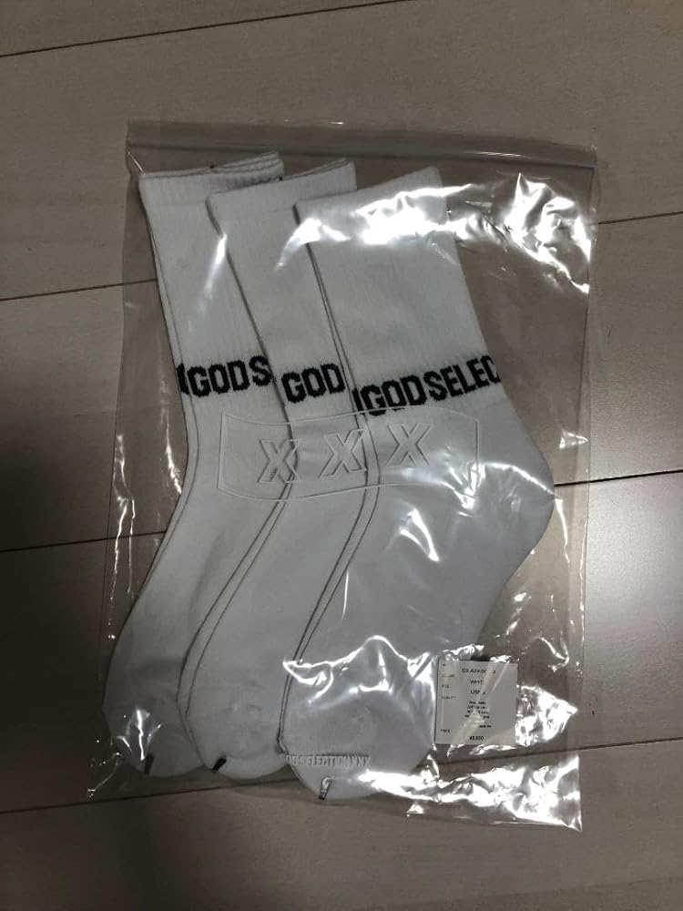 Amazon | GOD SELECTION XXX SOCKS ロゴ 3足セット ソックス