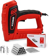 KOBB KBZ200 8-16mm Zımba ve 15-16mm Profesyonel Çivi Çakma Makinesi + 3000 adet Yedek Zımba ve Çivi, Kırmızı/Siyah