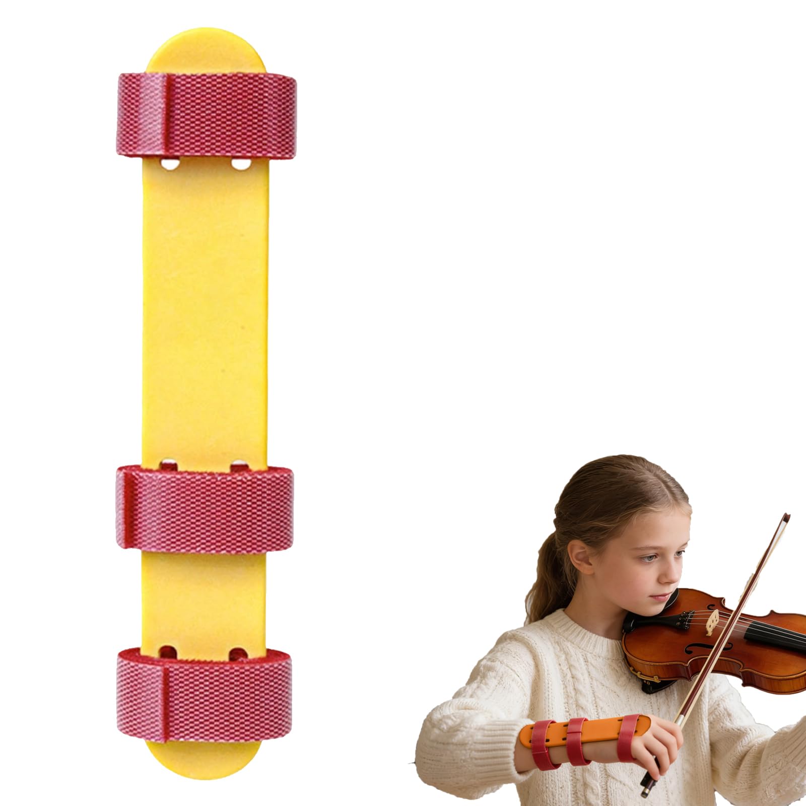 Violin Wrist Practice Aid - Adjustable Corrector for Kids and Beginners with Breathable Design | Straight Wrist Trainer for Violin Students, Music Lessons, Orchestra, Home or Classroom Use (Blue) — view 9