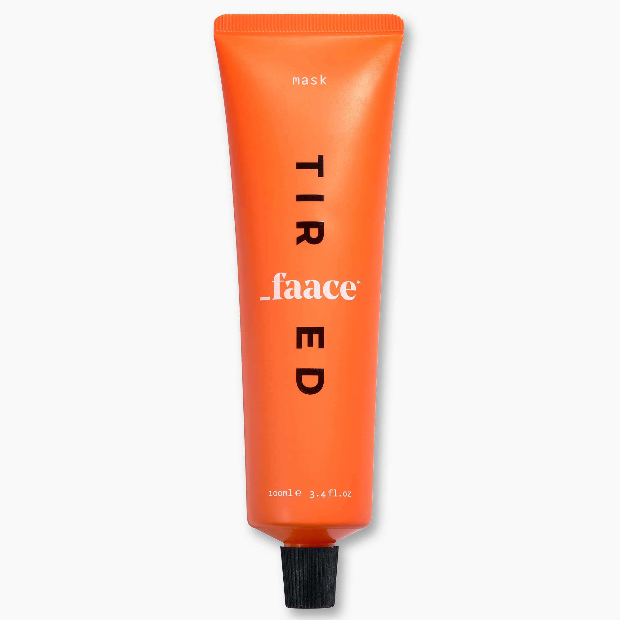Faace Tired Face Mask As Seen On Dragons Den - Gel Mask Moisturises, Exfoliates and Strengthens - Caffeine, Vitamin C and Lactic Acid - Made in UK - Vegan & Organic Skincare - 100 ml