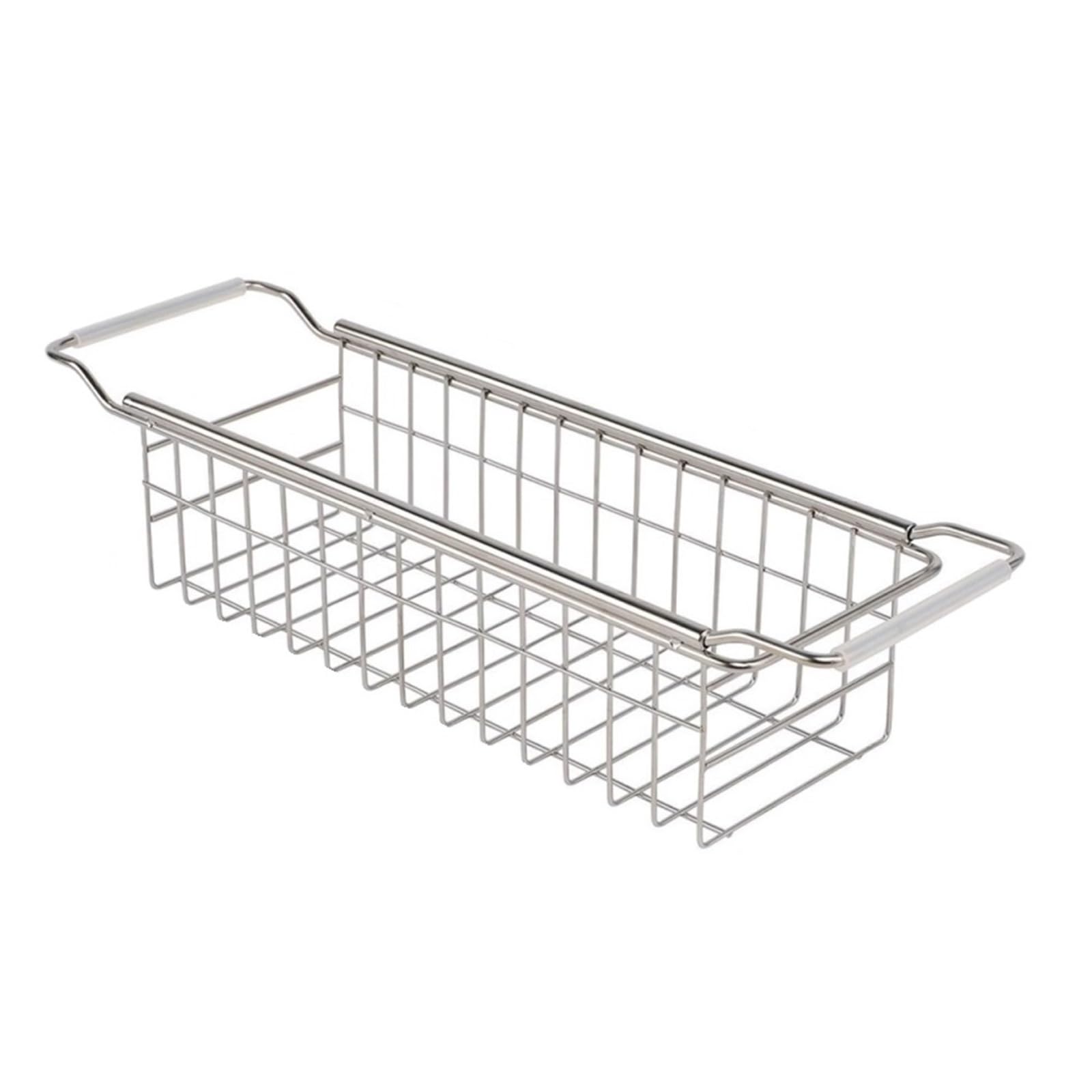 Rutschfest Abtropfgestell Geschirr Aus Edelstahl, Geschirrabtropfgestell Für Gemüse Und Obst, Geschirr Abtropfständer Für Die Küchentheke Platzsparender(Narrow,Baskets)