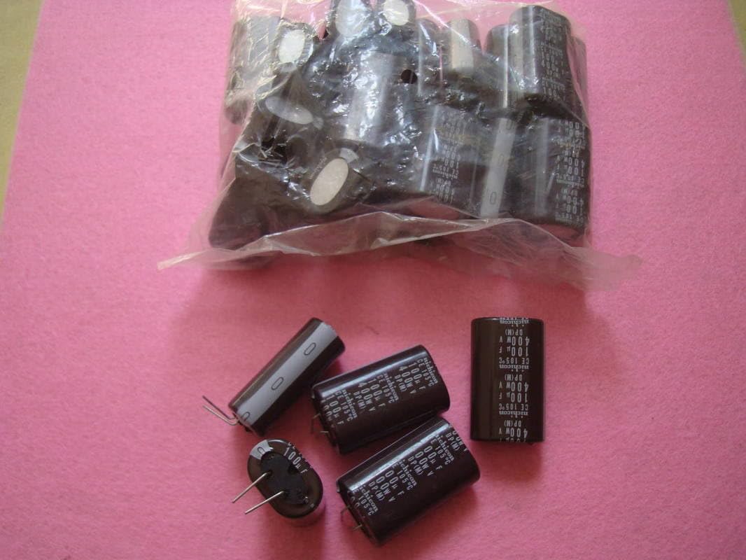400V 100UF DP Series Audio Filter Amplifier Antique Flat Body electrolytic Capacitor 1 Pcs
