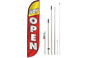 LookOurWay Open Banner Flag Kit for Business