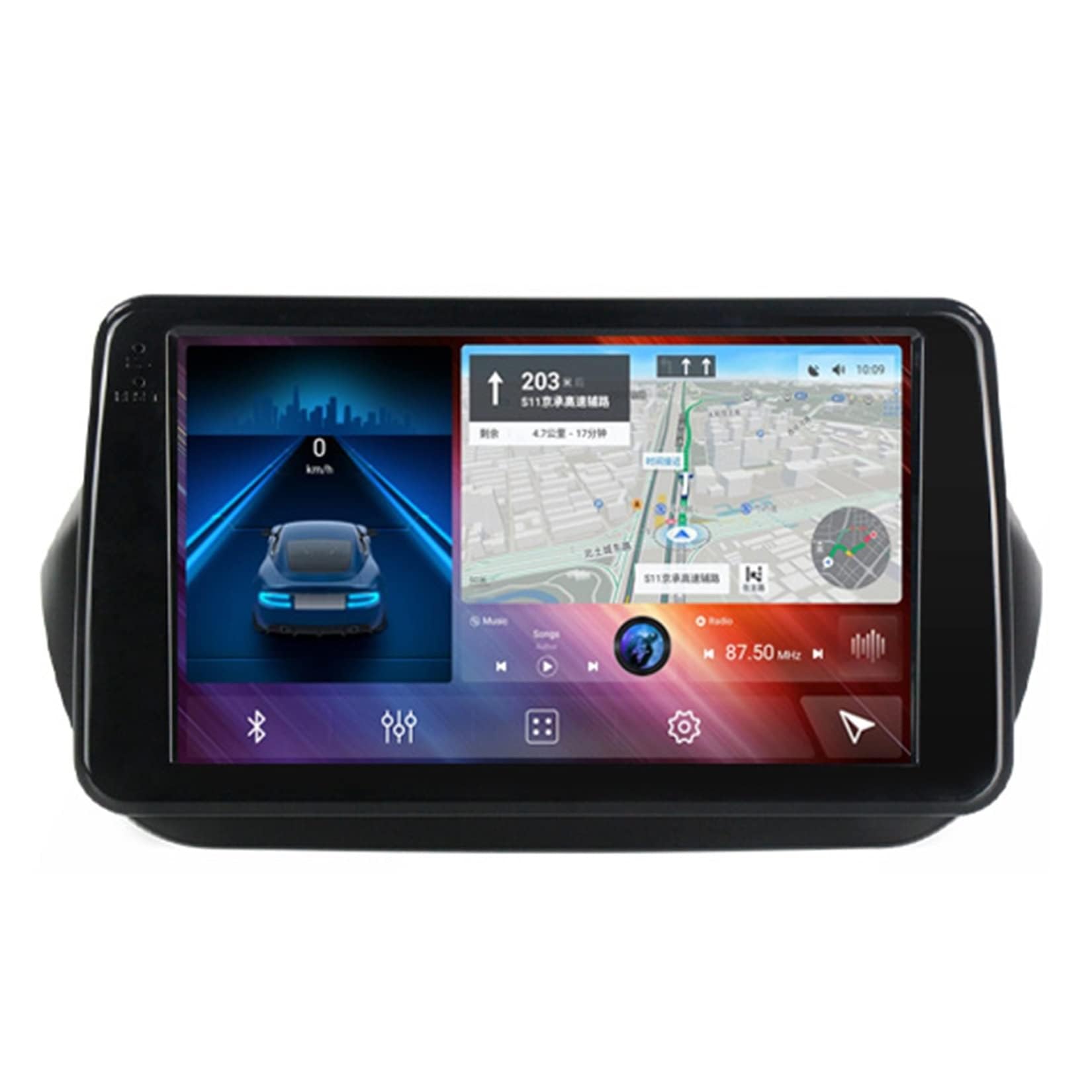 Autoradio Android 12 pour Fiorino Qubo (2008-2017) avec écran tactile 9 pouces
