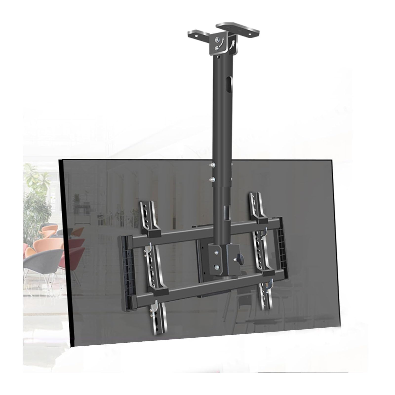 HPTHLY Adjustable Ceiling Tv Mount Bracket Tilt And Rotatable Tv Stand Lcd Tv Ceiling Mount Fits 39-85Inch Tvs Max 600X400Mm With Loading 176 Lbs,