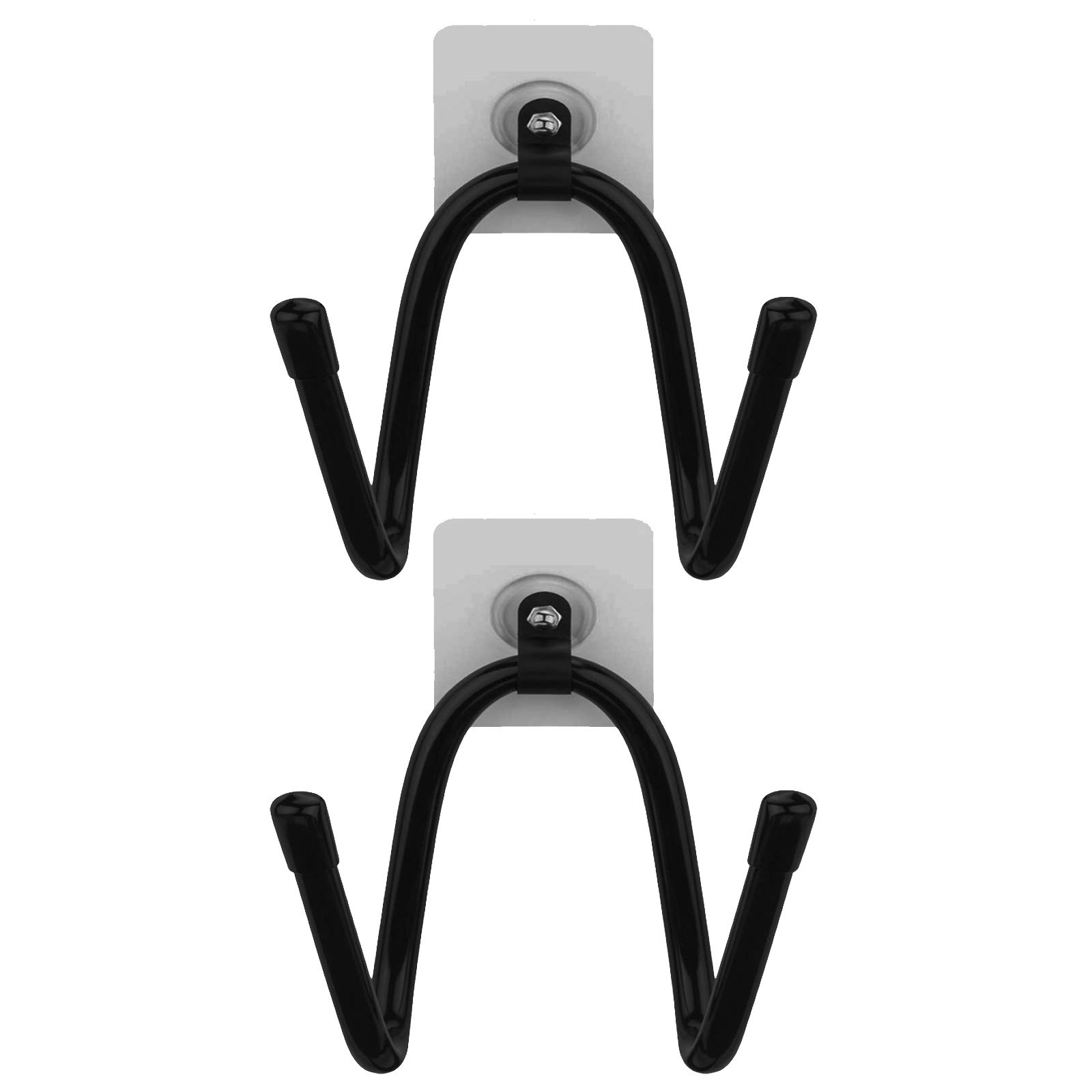 Hair Dryer Holder Adjustable Self Adhesive,Metal Wire Bathroom Wall Mount Hair Care & Styling Tool Organizer Storage Basket for Hair Dryer, Flat Iron, Curling Wand, Hair Straightener, Brushes - 2/PK