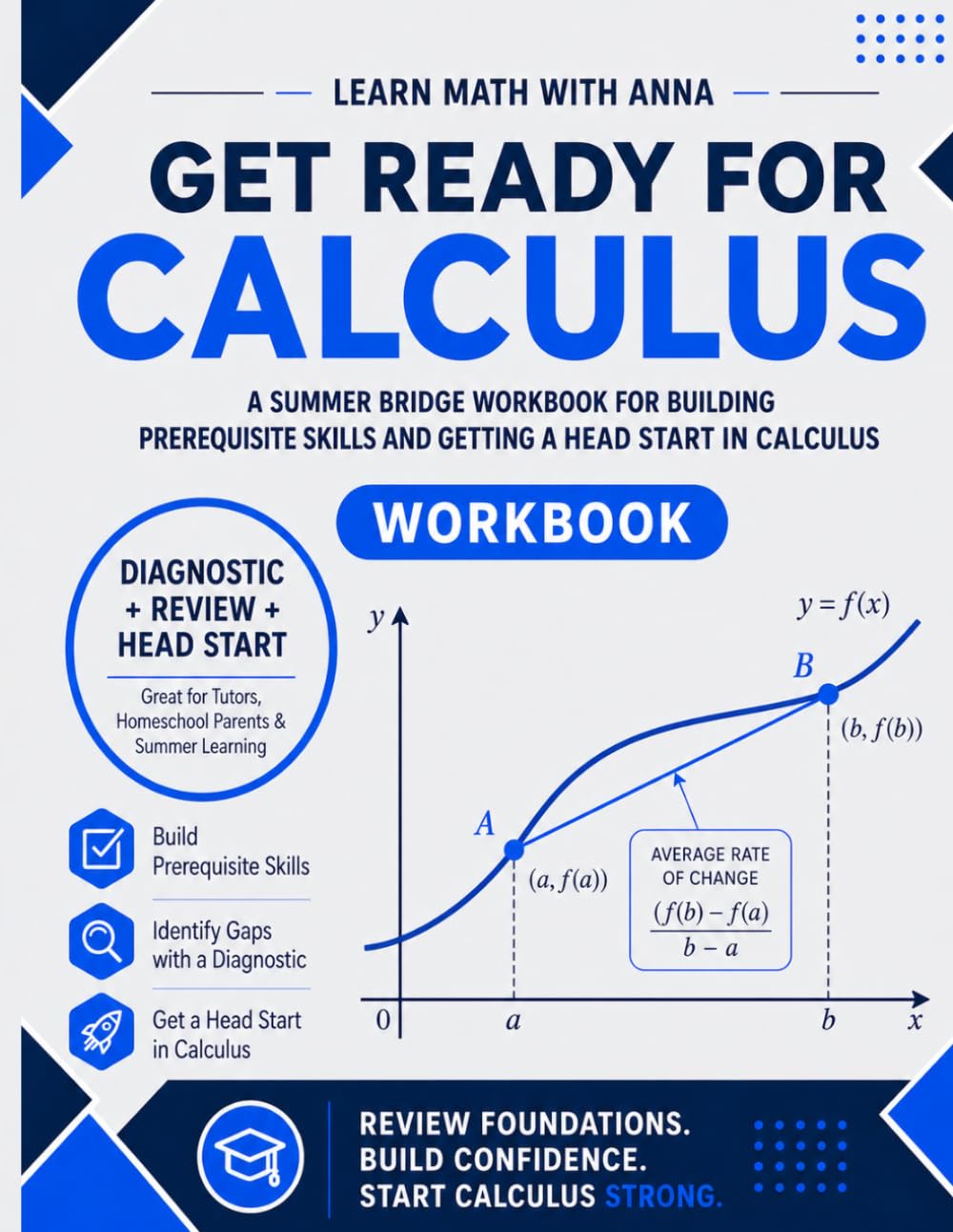 Get Ready for Calculus: A Summer Bridge Workbook: For Building Prerequisite Skills and Getting a Head Start in Calculus (Get Ready for Math Class)