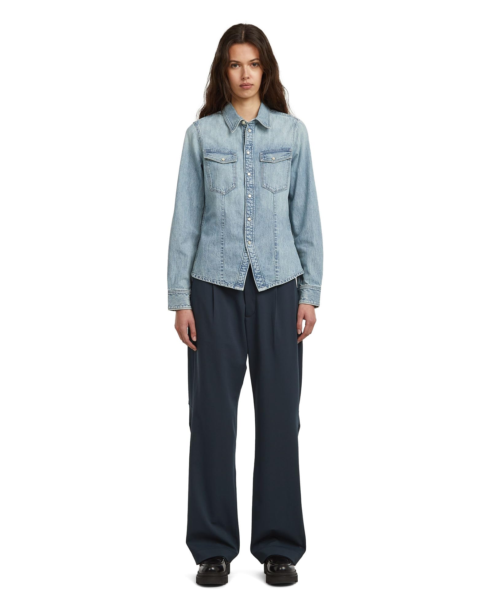 G-STAR Damen Kick Slim Shirt ls wmn