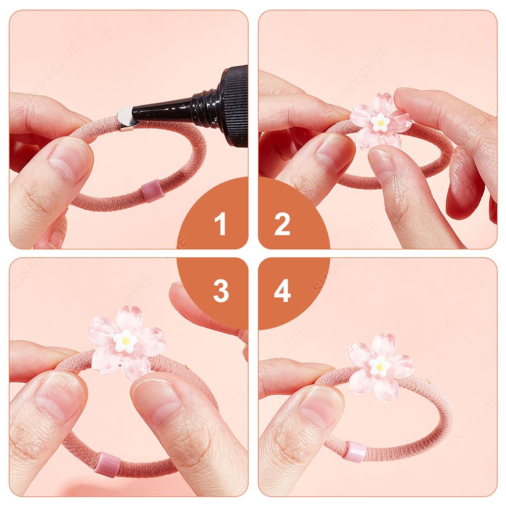 Amazon | SUNNYCLUE 60個3種 ランダム色 花 カボション 桜 アクリル 