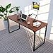 Foxemart Computer Desk Modern Sturdy Office Desk PC Laptop Notebook Study Writing Table for Home Office Workstation, Teak