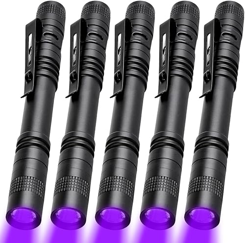 Linterna UV de luz negra, linternas LED de 395 nM de luz negra, mini detector de luz para inspección del hogar y hotel, orina de perro, manchas de
