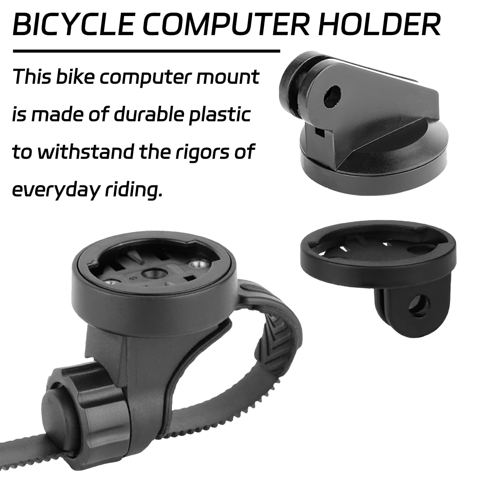Soporte para ordenador de bicicleta compatible con Garmin Edge,iGPSPORT,XOSS,CooSpo Magene,CYCPLUS GPS,Soporte de luz trasera integrado para manillar de carretera