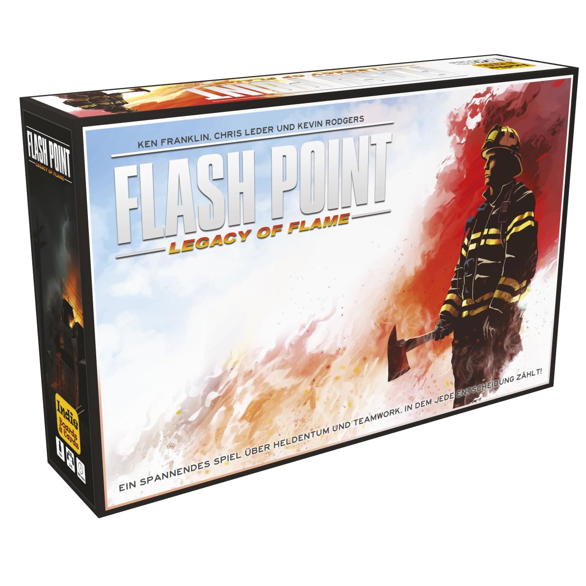 Flash Point: Legacy of Flame – Kooperatives Legacy-Spiel mit Kampagne, 1–4 Spieler, ab 10 Jahren, ca. 45–90 Minuten pro Episode, Deutsch