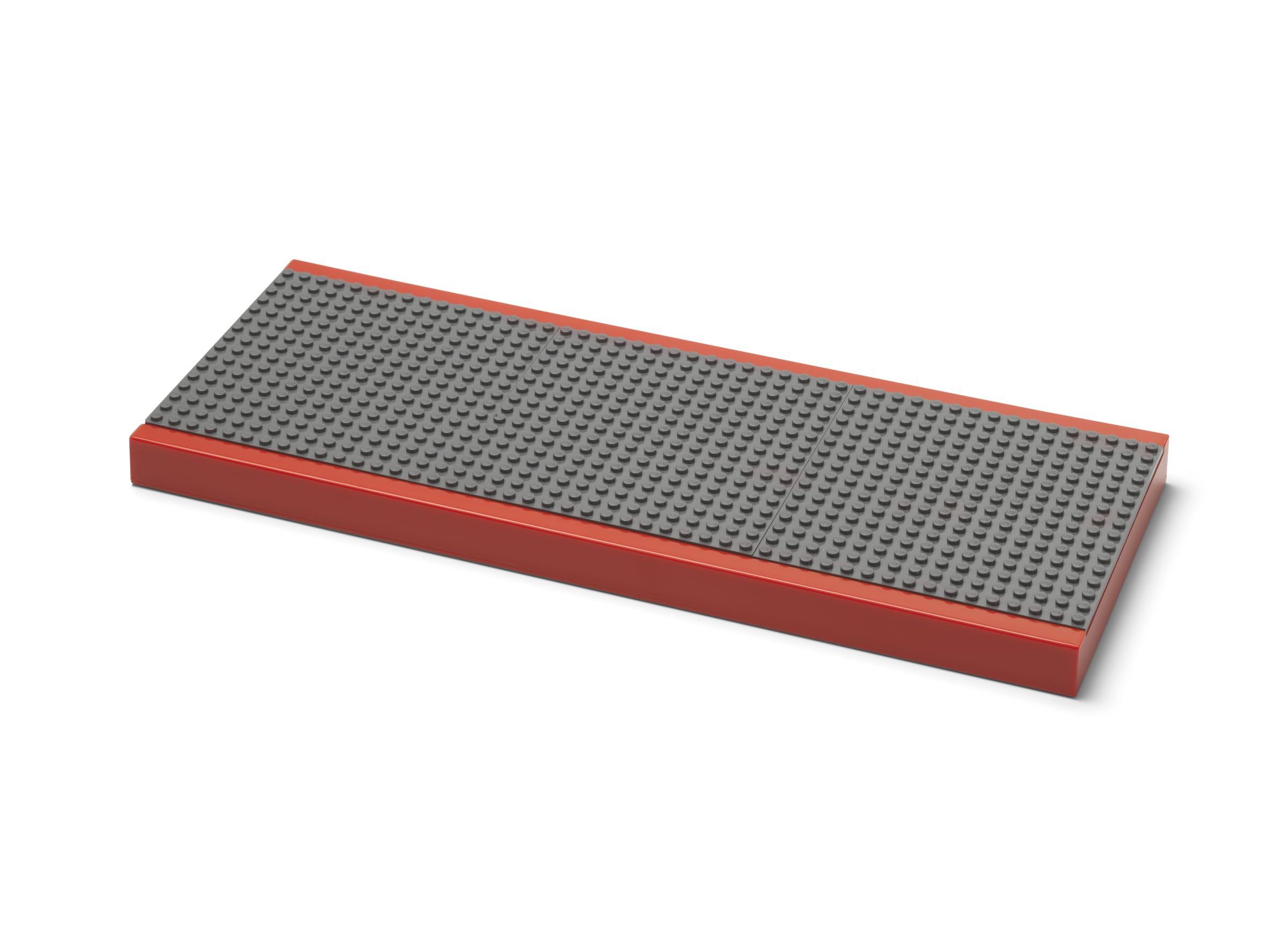 Room Copenhagen Lego Regal Rot – Wandregal mit 3 Bauplatten – Schweberegal für Kinderzimmer & Wand Deko – Regalbrett für Lego Fans - 38,5 x 2,5 x 15 cm