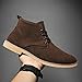 DUYHBAWRS Shoes Men's Fashionable Pointed Lace-up Leather Boots Business Casual Oxford Shoes Men Comfortable Breathable Shoes for Shopping Driving Working(white-Patch five-pointed star4,10)