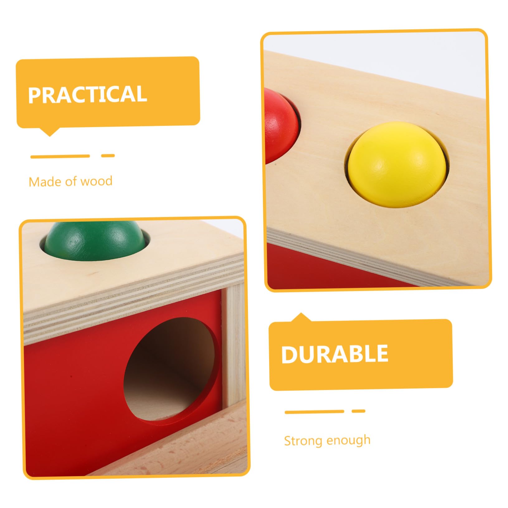 Hohopeti Giocattolo Montessori per Mesi e Anno Tavolo Pressa Palle in Legno per Sviluppo Coordinazione Occhio-mano Motricità Fine e Pensiero Logico Gioco Educativo per Prima Infanzia