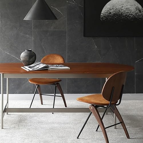 Miniatura 4 de Sillas de comedor, sillas de comedor tapizadas con estilo sin brazos para cocina sala de estar, Sillas para comedor (negro)