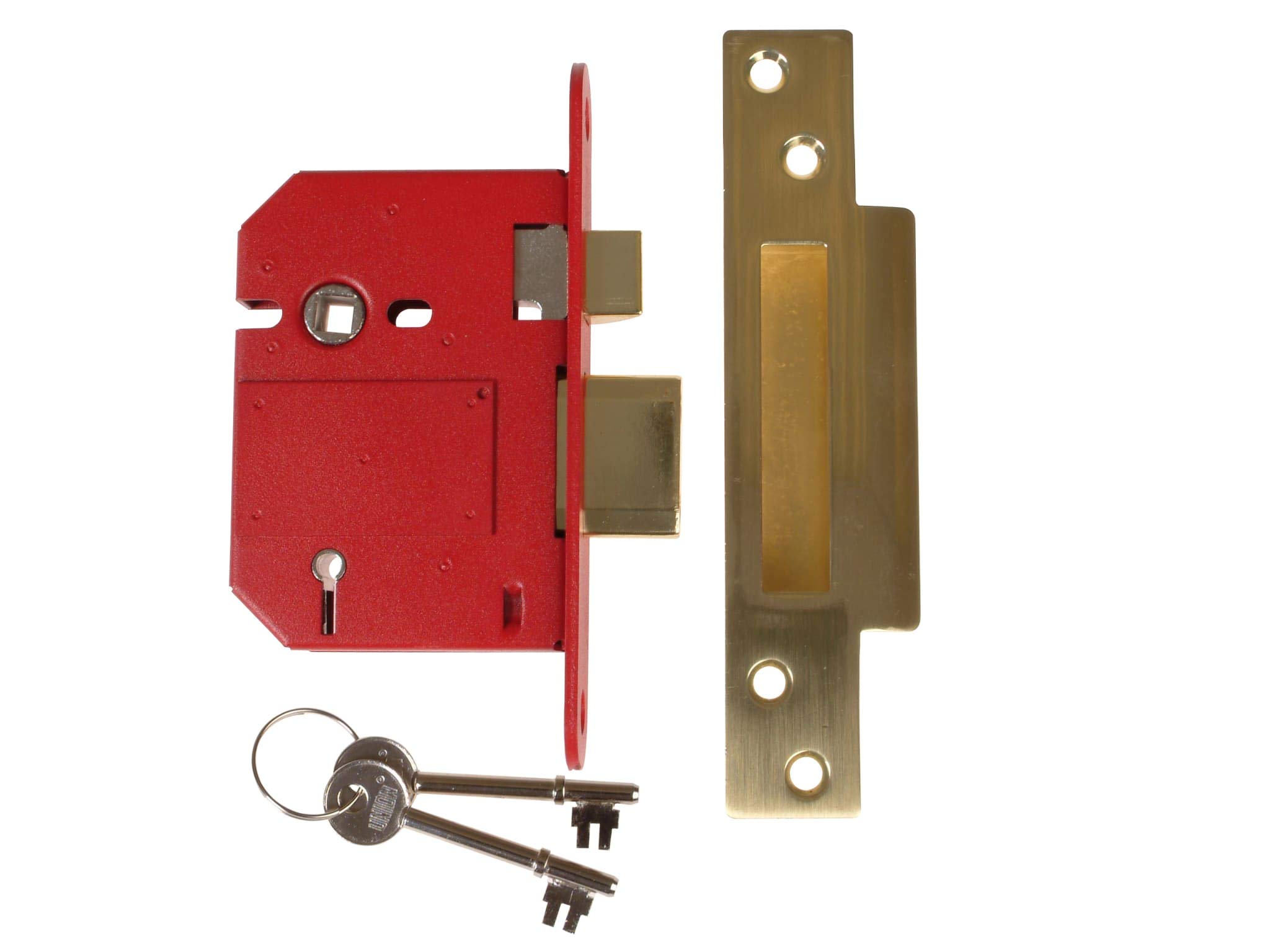 UNION StrongBOLT 2200S BS 5 Lever Mortice Sashlock Satin Brass 81mm Box UNNJ220